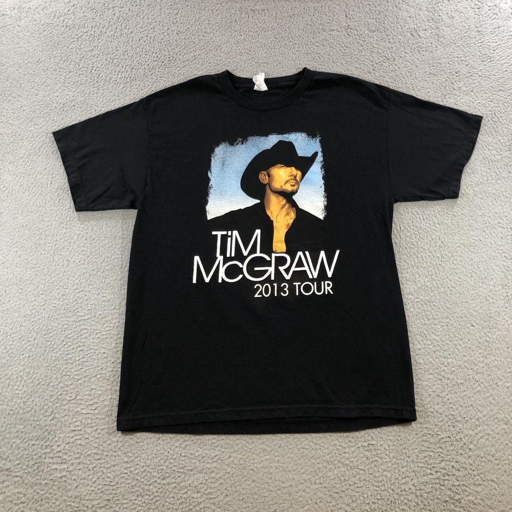 Tim McGraw Shirt Mens Large 2013 Concert Tour Two Lanes Freedom Brantley Gilbert